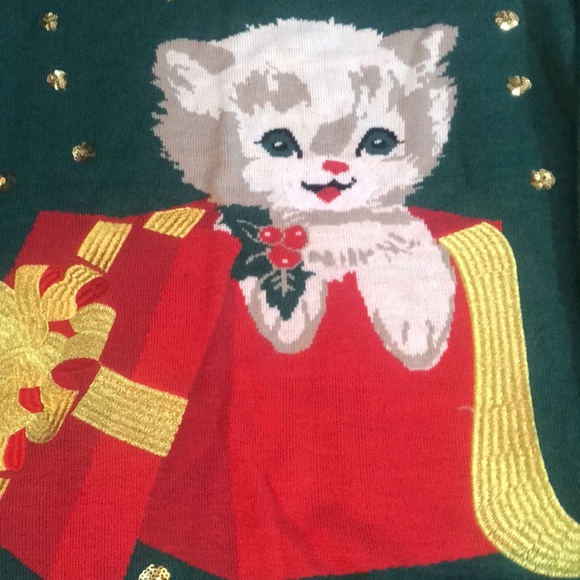 ⚡️FINAL PRICE⚡️ Tipsy Elves Kitten Christmas Sweater - Picture 4 of 16